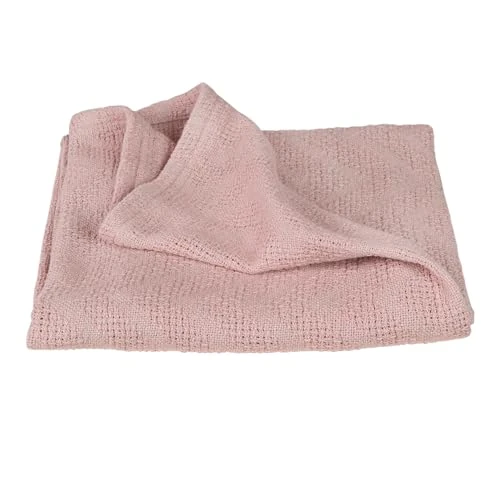 Offerta a tempo: roba Coperta per Neonati e Bambini Lil Planet - Effetto Maglia - Cotone Biologico - Certificato GOTS - 80 x 80 cm - Idrorepellente - Traspirante e Lavabile - per Lettino, Culla e Carrozzina - Rosa - 0.00% da 14.90 € a 14.90 €