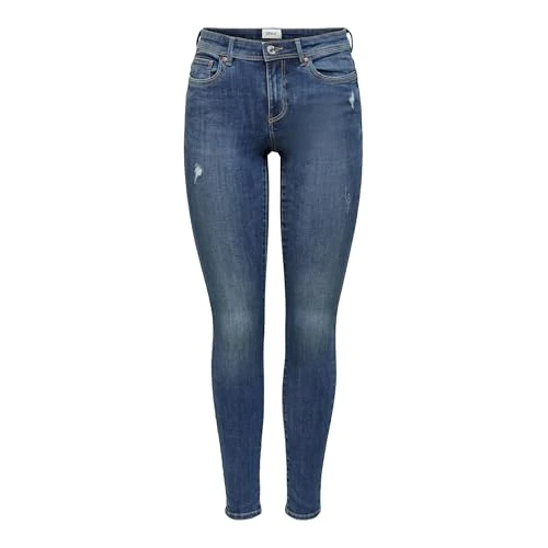 Oferta limitada: Only Damen Onlwauw Mid Skinny Bj114-3 Noos Medium Blue Denim L/34L de 34.99 € a 21.99 € (ahorro 37%)