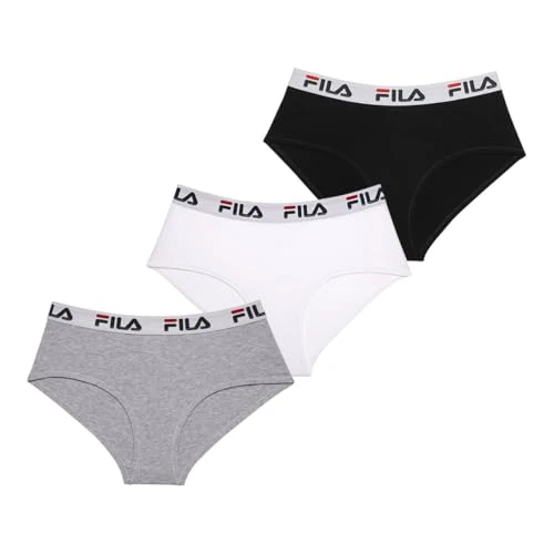 Beperkte aanbieding: Fila Damesslip van katoen, ondergoed voor dames, duurzaam en natuurlijk, 3 stuks, Fu6044g, L van 20.25 EUR naar 20.25 EUR (besparing 0%)
