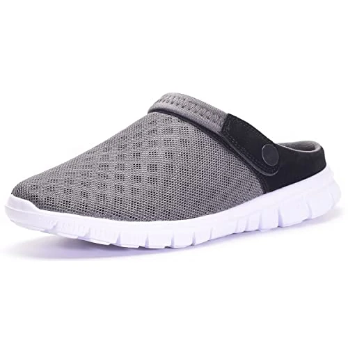Offerta a tempo: Uomo Donna Zoccoli Spiaggia Giardino Pantofole Scarpe da Mare Estate Sandali Scarpette Unisex Clogs Sabot Ciabatte, Grigio Profondo, 43 EU - 28% da 34.99 € a 25.26 €