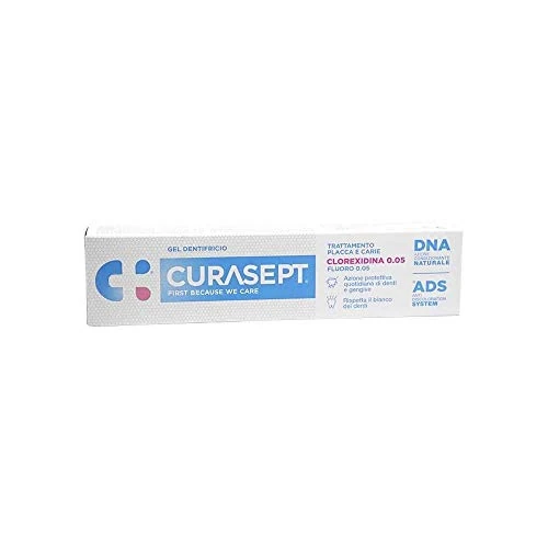 Curasept Gel Dentifricio Clorexidina 0.05 con ADS e Fluoro Placche e Carie, 75ml