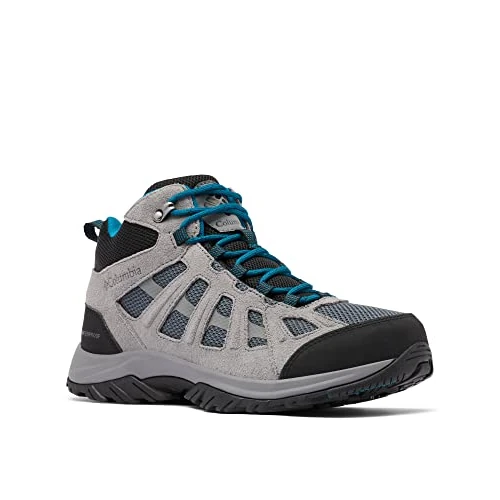Columbia Redmond 3 Mid Waterproof (waterbestendig) enkelhoge Wandelschoenen voor Heren, Grijs (Graphite/Black), 44 EU