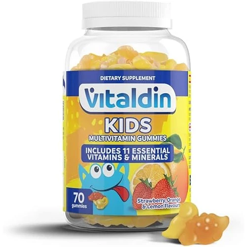 Offerta a tempo: VITALDIN Multivitaminico Kids Gummies – Integratore con 11 Vitamine e Minerali – 70 Caramelle Gommose, gusto Frutti Assortiti - 38% da 12.20 € a 7.53 €