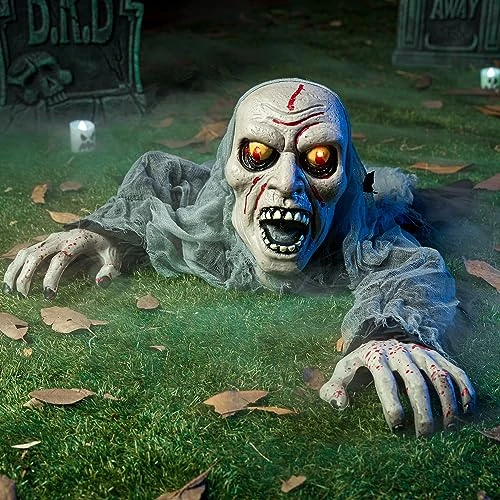 Offerta a tempo: JOYIN Decorazione Innovativa Scheletro luminoso con effetto vocale funzione di attivazione del movimento e del suono per decorazioni da cortile Decorazione per Halloween - 0.00% da 37.99 € a 37.99 €