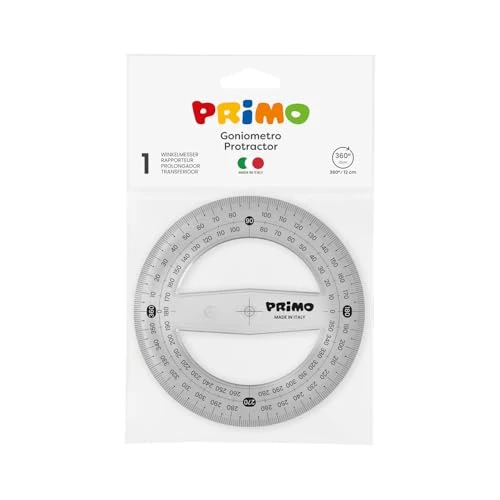 Oferta limitada: Morocolor PRIMO, Goniómetro 360 ° 12 cm, Color gris ahumado, Antideslumbrante, Estable y resistente, Fácil lectura, Alta precisión, Ideal para dibujo técnico de 1.69 € a 1.69 € (ahorro 0.00%)