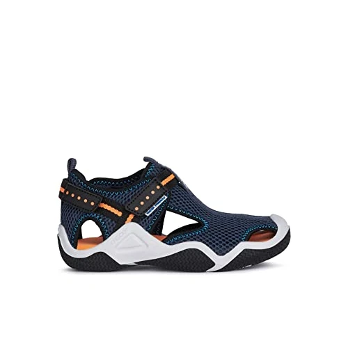 Geox Jr Wader A, Sandali sportivi Bambini e ragazzi, Blu (Navy Orangefluo), 26 EU