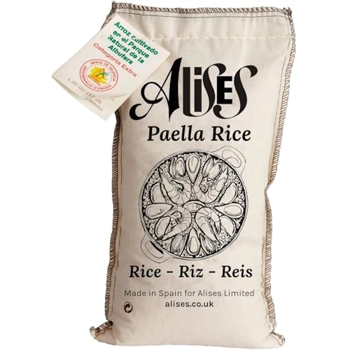 Offerta a tempo: Alises - 1 Kg di riso per paella Bahia D.O. Valencia - Arroz Bahia, riso bianco spagnolo di qualità superiore - 0.00% da 14.90 € a 14.90 €