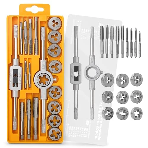 Offerta a tempo: Hi-Spec Set Maschi e Filiere Metriche M3-M12, Giramaschi e Accessori - 0.00% da 22.99 € a 22.99 €