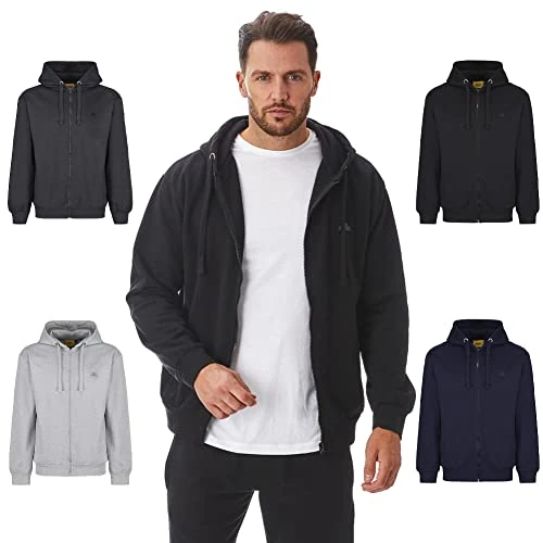 Iron Mountain Sudadera con Capucha para Hombre, respetuosa con el Medio Ambiente, Forro Polar Suave, Flexible, cómoda, con Cremallera, con Capucha