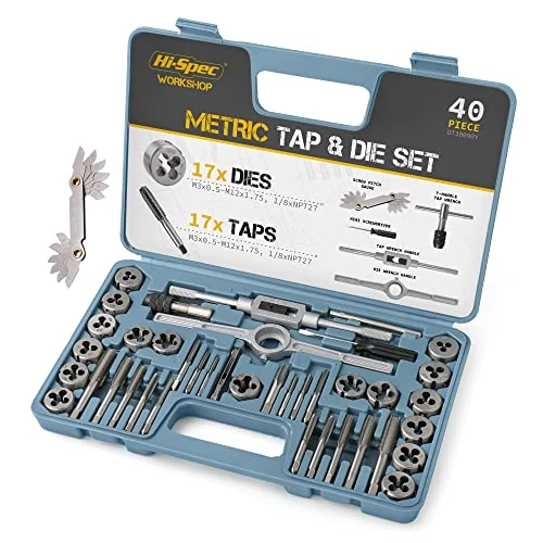 Zeitlich begrenztes Angebot: Hi-Spec Gewindeschneider Set Werkstatt Metrischer Gewindeschneidsatz von 36.99 € auf 36.99 € (0.00% Rabatt)