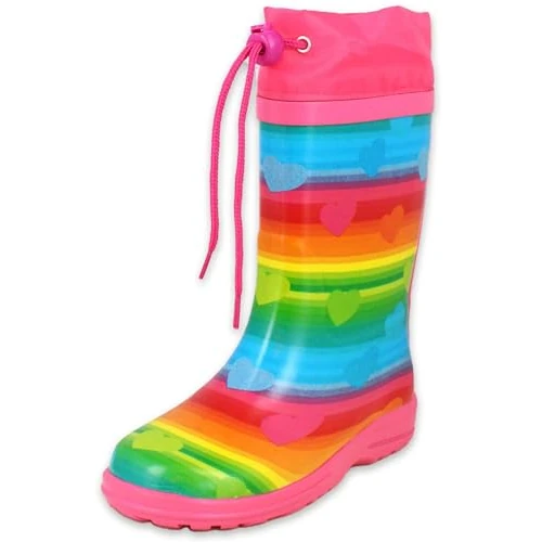 Beck Fille Regenbogen Botte de pluie, Multicolore, 28 EU