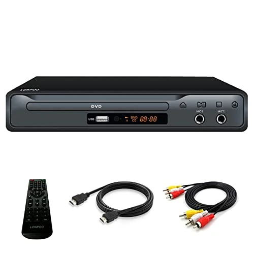 Zeitlich begrenztes Angebot: LONPOO SCART DVD Player, Regionsfrei, 1080p HD, HDMI, Cinch, 2X MIC von 50.00 € auf 50.00 € (0.00% Rabatt)