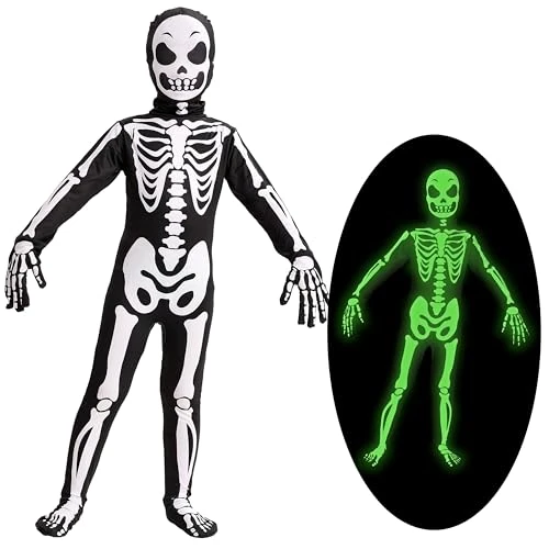 Limited-time offer: Spooktacular Creations Child Skin Skeleton Costume for Halloween Trick-or-Treating from 22.99 £ to 17.99 £ (save 21.75%)