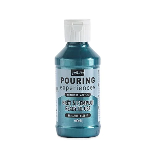 Zeitlich begrenztes Angebot: Pébéo Pouring Experiences Acrylfarbe zum Gießen-Gebrauchsfertig und Vorgemischt-Ideal für Fluid Art, Kobaltblau Metallic, 118 ml, 524628 von 11.64 € auf 11.64 € (0.00% Rabatt)