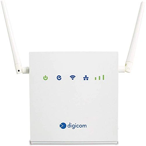 Begrenztes Angebot: Digicom 4G LiteRoute - LTE Cat4 Router, 150Mbps Download und 50Mbps Upload 4G, 2 LAN-Ports 10/100. Wi-Fi Easy mit WPS und bis zu 300Mbps, Firewall, Keine Konfiguration erforderlich, Weiß von 53.87 EUR auf 53.87 EUR (Rabatt 0%)
