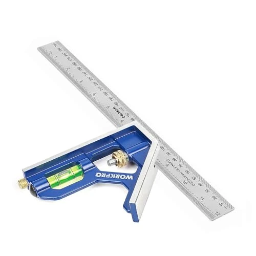 Limited-time offer: WORKPRO 300 mm/12" Combination Square with Stainless Steel Ruler from 25.91 £ to 25.91 £ (save 0.00%)