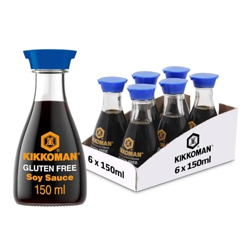 Offerta a tempo: Kikkoman, Salsa di Soia Tamari Senza Glutine a Fermentazione Naturale, Ricetta Tradizionale con Soia, Grano, Acqua e Sale, per Cucinare o Condire a Tavola, Confezione Classica con Dispenser da 150 ml - 12% da 5.69 € a 4.99 €