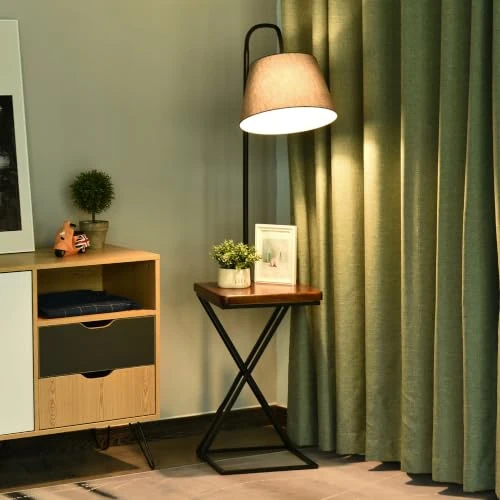 Offerta a tempo: HOMCOM Lampada da Terra Moderna con Caricatore Wireless 36x36x165 cm - 0.0% da 59.95 € a 59.95 €