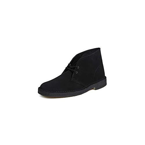 Clarks Shacre Boot, Scarpe Chukka Uomo, Black Black Suede, 47 EU