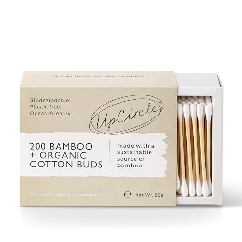 Limited-time offer: UpCircle Bamboo Cotton Buds - 200 Pieces - Biodegradable, Sustainable, Plastic-Free, Fully Recyclable Ear Buds - A Staple For Any Bathroom from 4.99 £ to 3.00 £ (save 40%)