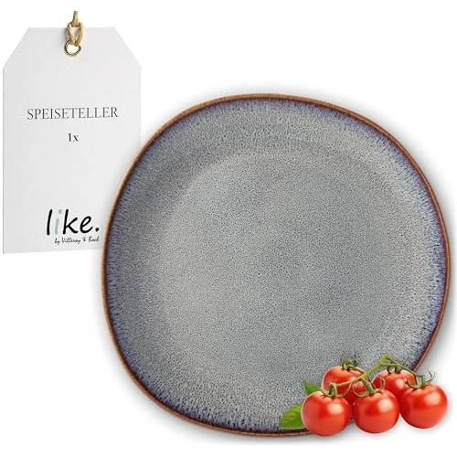 Villeroy & Boch - plato llano Lave beige, 28 cm, amplio plato de loza, apto para lavavajillas y microondas