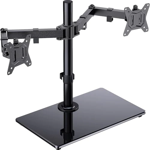 Offerta a tempo: ErGear Supporto per Monitor Schermo 13”-32” con Movimento Fluido Supporto Doppio Monitor Base Allargata Maggiore Capacità di Carico Inclinazione ±45° Girevole 180° Rotazione 360° Peso Max 8KG - 19% da 52.99 € a 43.16 €