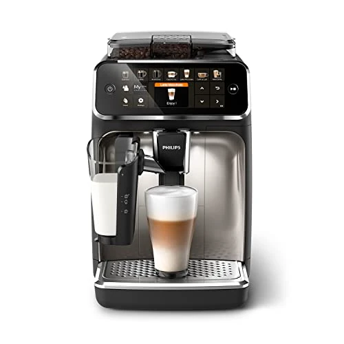 Oferta limitada: Philips Serie 5400 Cafetera Superautomática - Sistema de Leche LatteGo, 12 Variedades de Café, Pantalla Intuitiva, 4 Perfiles de Usuario, Cromado (EP5447/90) de 669.99 € a 599.99 € (ahorro 10%)