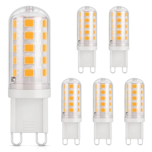 Oferta limitada: DiCUNO Bombilla LED G9 3W, Blanco cálido 2700K, 410lm, Pack de 6 de 12.99 € a 12.99 € (ahorro 0.00%)