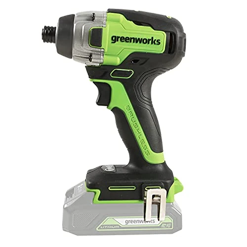 Oferta limitada: Greenworks GD24ID3 Atornillador de Impacto Inalámbrico con Motor sin Escobillas, 2800 rpm, 4000 ipm, 300 Nm Torque ¼" Mandril Hexagonal SIN Batería de 24V y Cargador, Garantía de 3 Años de 59.99 EUR a 59.99 EUR (ahorro 0%)