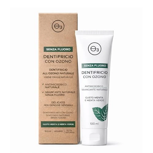Offerta a tempo: Dentifricio senza fluoro naturale con olio ozonizzato 100 ml - 0.00% da 9.90 € a 9.90 €