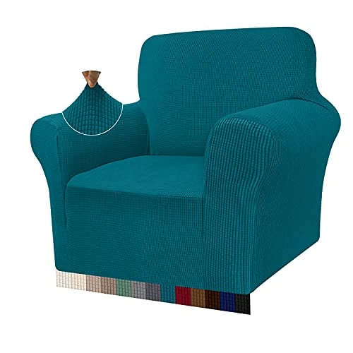 Offerta a tempo: Granbest, Copridivano altamente elasticizzato, moderno, jacquard, per soggiorno, funge da protezione per cani e animali domestici, 1 posto, verde-blu - 27% da 33.72 € a 24.60 €