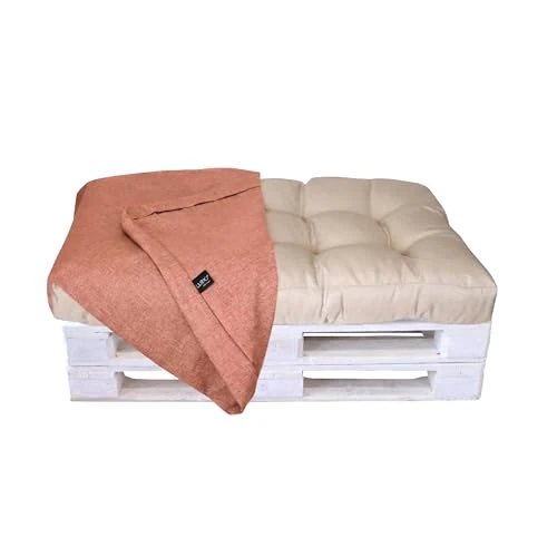 Oferta limitada: LILENO HOME Funda de cojín para palé, color rojo, funda de repuesto para asiento de 120 x 80 x 16 – 20 cm – Cojín acolchado para muebles de palé de 32.99 € a 32.99 € (ahorro 0.00%)