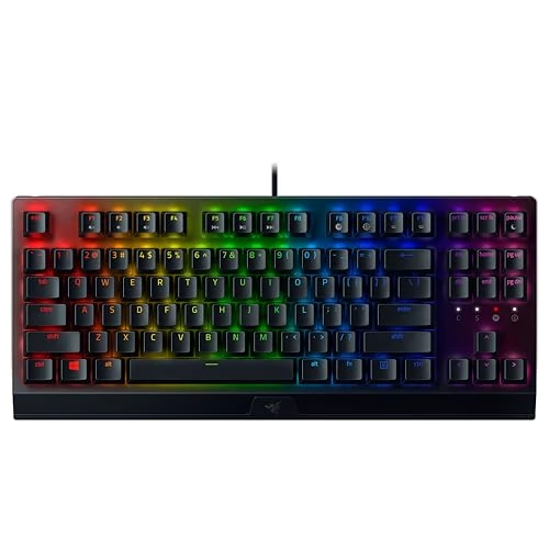 Offerta a tempo: Razer BlackWidow V3 Tenkeyless (Interruttore Verde) - Tastiera da Gioco Meccanica Compatta (Interruttori Clicky, Fattore di Forma Compatto, Tasti Programmabili) QWERTY Layout US | Nero - 11% da 119.99 € a 107.11 €