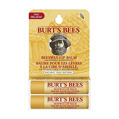 Tijdelijke aanbieding: Burt's Bees 100% natuurlijke, hydraterende lippenbalsem in voordelige verpakking van 2, bijenwas, 2 tubes in blisterdoos, 8,5 g van 6.26 EUR naar 6.26 EUR (korting 0%)