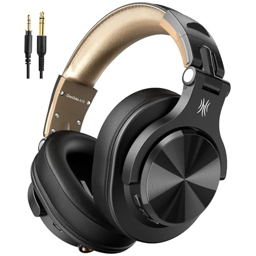 Limited offer: OneOdio Bluetooth Headphones Over Ear, Closed HiFi Studio Headphones, Wireless Headphones 40 Hours, Wired DJ Headphones with Cable for Electric Drum Piano Guitar AMP Recording Monitoring from 49.99 EUR to 39.99 EUR (save 20%)