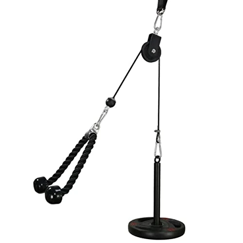 Zeitlich begrenztes Angebot: LFJ Latzug Fitness, Kabelzug Pulley Fitness Unterarmtrainer Arm-Krafttraining Trizeps Gewicht Fitnessgerät Trainer Home Gym DIY Riemenscheibensystem von 43.99 € auf 43.99 € (0.00% Rabatt)