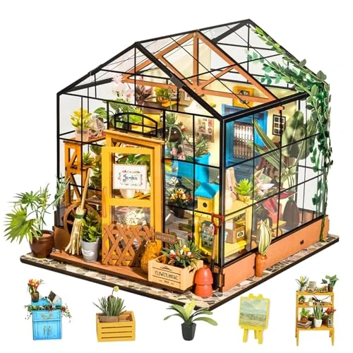 Oferta limitada: Rolife Casa de Muñecas en Miniatura Maquetas-DIY Miniature House-Cathy's Flower House-Decoración de Escritorio-Regalos Fiesta de Reyes para Mujeres Diseñadores (DG104) de 41.95 EUR a 35.65 EUR (ahorro 15%)