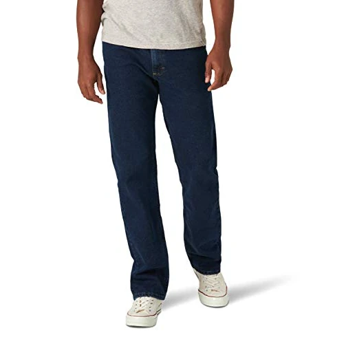 Wrangler Authentics Men's Classic 5-Pocket Regular Fit Flex Jean Casual Pants, Blue, 28W x 32L