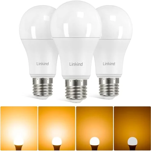 Oferta limitada: Linkind Bombilla LED E27 Regulable, 13W equivalente a 100W, Blanco Cálido 2700K 1521LM, Bombilla Edison A60 con Tornillo Gordo, Lot de 3 de 18.99 € a 18.99 € (ahorro 0.00%)