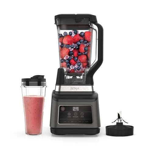 Beperkte aanbieding: Ninja 2-in-1 Blender met 3 Automatische Programma's, Mengen, Max. Mengen, Malen en 4 Handmatige Instellingen, 2,1L Kan & 700ml Beker, Vaatwasserbestendige Onderdelen, Auto-iQ, 1200W, Zwart, BN750EU van 177.02 EUR naar 177.02 EUR (besparing 0%)