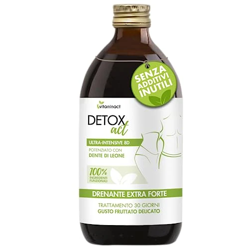 Offerta a tempo: Drenante Forte Dimagrante Donna Uomo - Brucia Grassi - Detox-Diuretico Depurativo Antiossidante-Anticellulite Forte-Snellente Pancia E Fianchi-Potenziato Con Dente Di Leone, Liquido - 40% da 24.99 € a 14.99 €