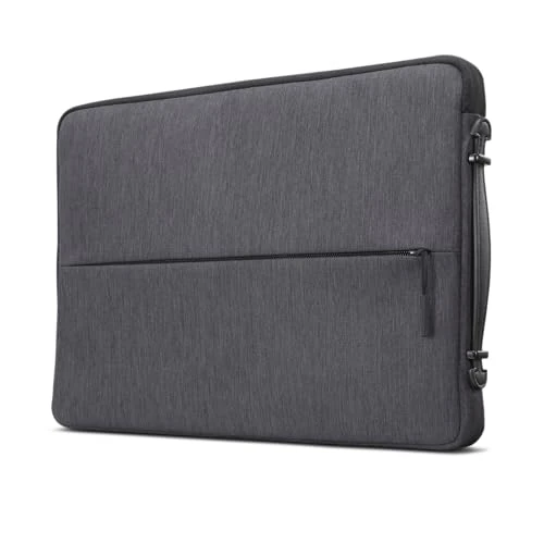 Offerta a tempo: Lenovo Urban Sleeve Case da 15,6 pollici - Custodia Laptop Imbottita, Antiurto con Paraspigoli, Impermeabile in Poliestere, Zip Antigraffio e Tasca Accessori - Grigio - 35% da 19.99 € a 12.99 €