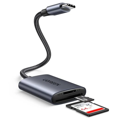 Limitiertes Angebot: UGREEN USB C 170MB/S Kartenleser SD Micro SD Card Reader Typ C Kartenlesegerät USB C Card Reader kompatibel mit iPhone 17 Serien, Galaxy S25 Serie, iPad Pro/iPad Air, MacBook Pro/MacBook Air usw von 12.99 EUR auf 8.99 EUR (Spare 31%)