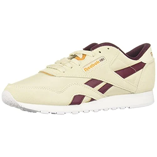 Reebok Cl Nylon, Sneaker, Alabaster/Maroon/Rich Ochre,