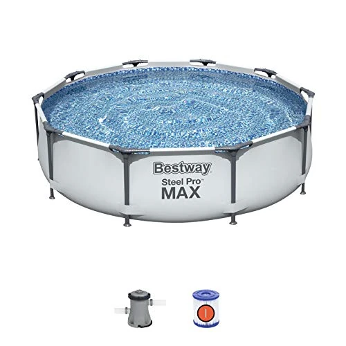 Offerta a tempo: Bestway 56408-3 Set piscina fuori terra Steel Pro Max da 305x76 cm - 41% da 159.95 € a 94.99 €
