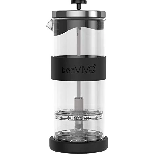 Offerta a tempo: bonVIVO FOMO Montalatte Manuale 400 ml in Vetro e Acciaio Inox – Emulsificatore a Doppia Rete per Schiuma Latte Professionale – Accessorio Barista per Espresso e Cappuccino - 50% da 19.99 € a 9.99 €