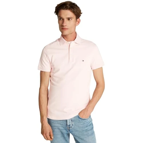 Offre limitee: Tommy Hilfiger Polo Manches Courtes Homme 1985 Slim Fit, Rose (Light Pink), XL de 79.90 EUR a 49.61 EUR (economie 38%)