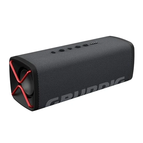 Limited-time offer: GRUNDIG GBT Club Black - Bluetooth Speaker, Soundbox, Bass, 20 W RMS Total Output Power, Up to 20 Metres Range, More than 20 Hours Battery Life, Power Bank Function, Waterproof, Black from 85.58 GBP to 85.58 GBP (save 0%)