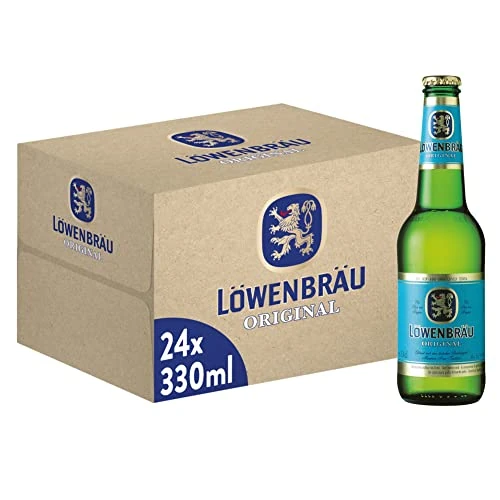 Offerta a tempo: Lowenbrau Original Birra, Bottiglia - Pacco da 24 x 330 ml - 25% da 30.96 € a 23.09 €
