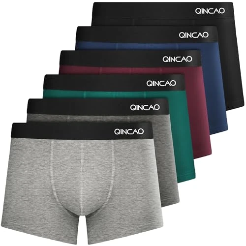 Oferta limitada: QINCAO Calzoncillos Hombre Boxer Paquete de 6, Suave y Ajuste Cómodo de 23.57 € a 22.39 € (ahorro 5%)